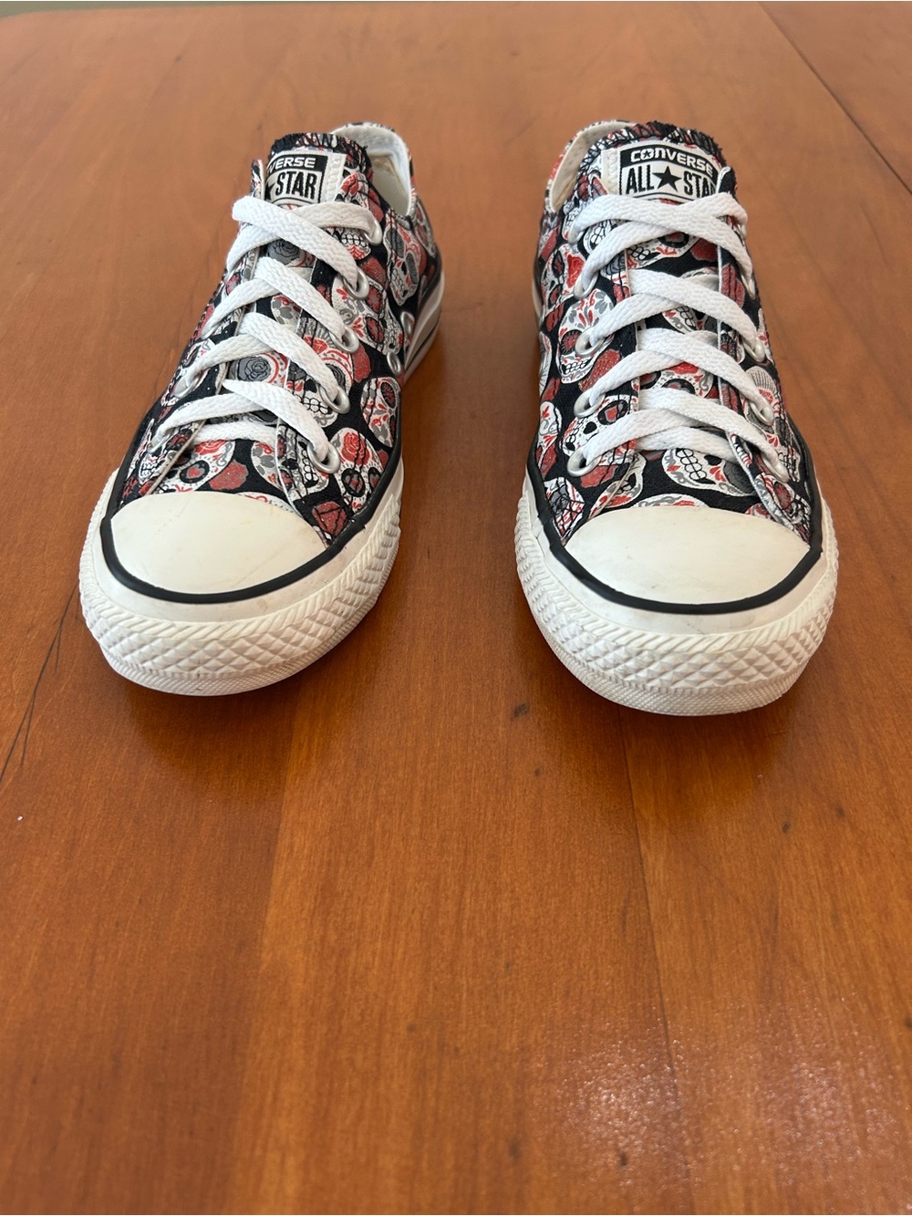Converse Chuck Taylor All Star Low Top Sugar Skull Print Sneakers Women 6 - Picture 5 of 9